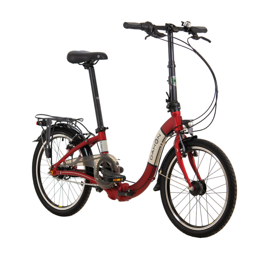Folding bike DAHON Ciao i7U red Shimano Nexus 7 speed dynamo hub dahon .ie