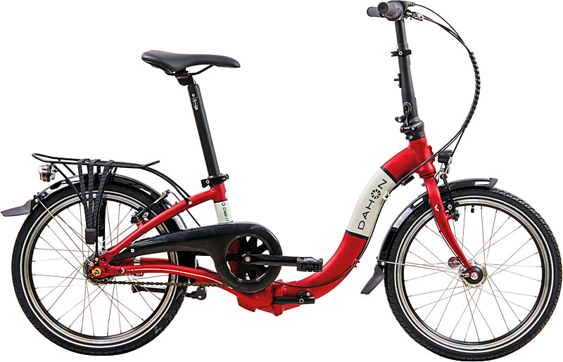 Folding bike DAHON Ciao i7U, red, Shimano Nexus 7-speed, Dynamo Hub, Saddle Bag and Stow Away Cover
