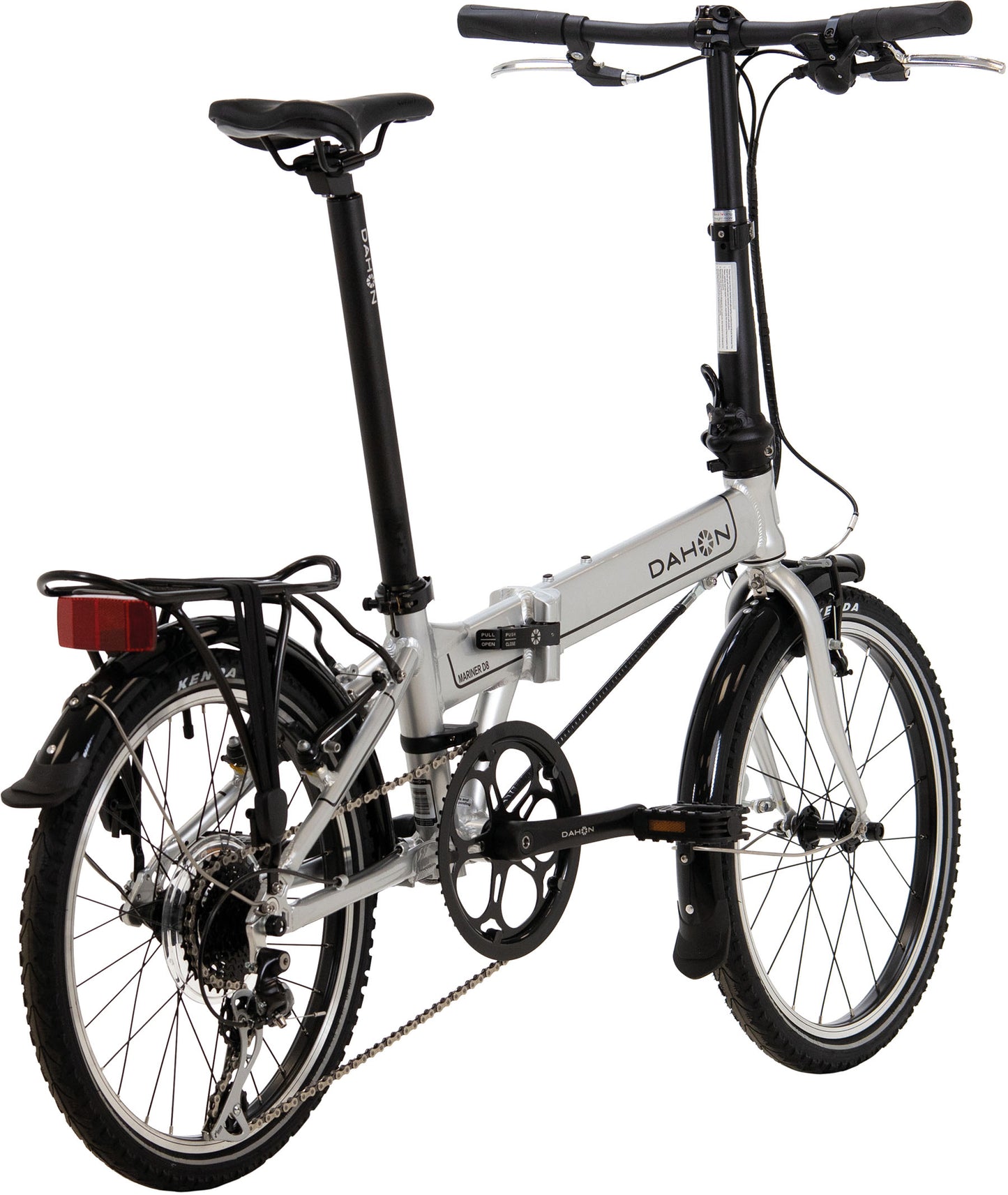Folding bike DAHON Mariner D8, Deltech, Landing Gear, Shimano Acera, 8-speed, silver