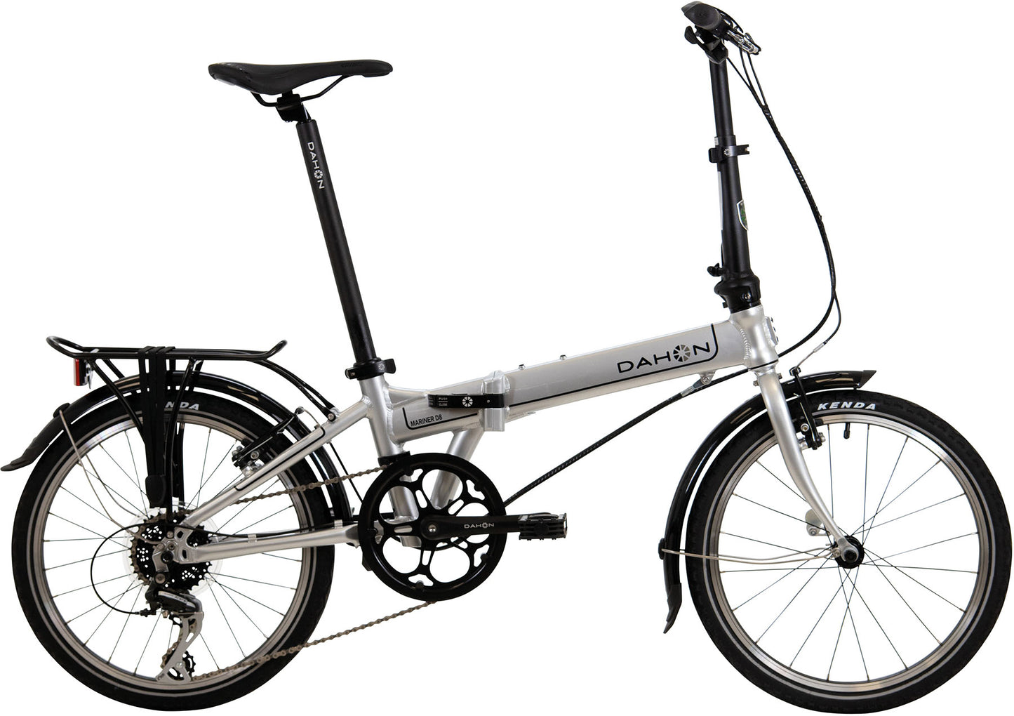 Folding bike DAHON Mariner D8, Deltech, Landing Gear, Shimano Acera, 8-speed, silver