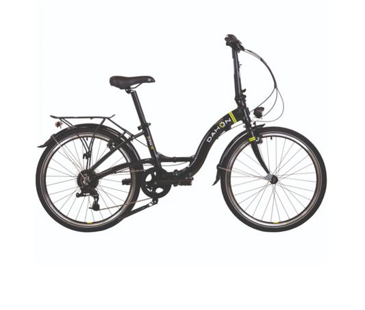 Folding bike DAHON Briza D8, Black, 24", 8-Speed, Saddle Bag