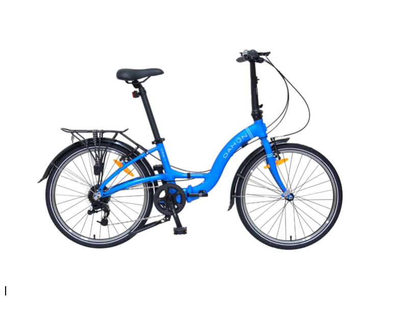 Folding bike DAHON Briza D8, Blue, 24", 8-Speed, Saddle Bag