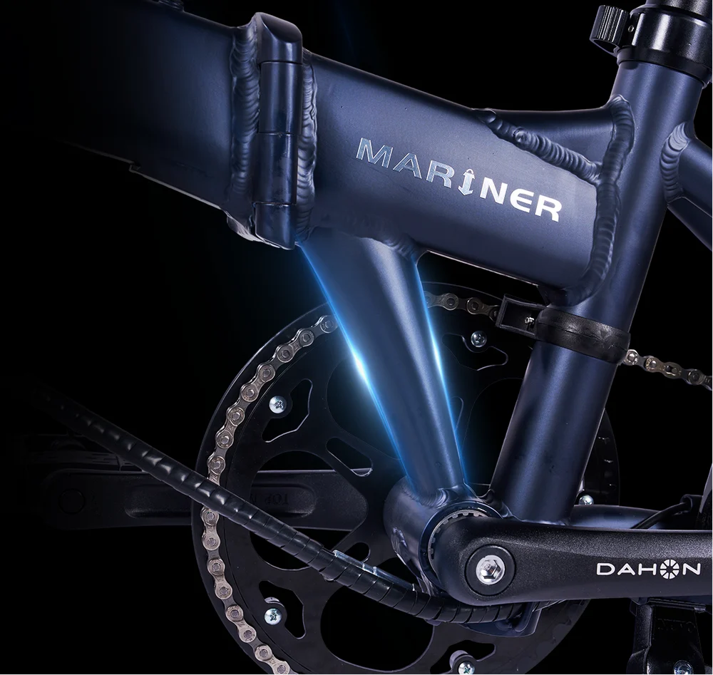 Folding bike DAHON Mariner D8, Deltech, Shimano 8-speed, Ocean Blue