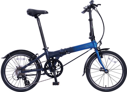 Folding bike DAHON Mariner D8, Deltech, Shimano 8-speed, Ocean Blue