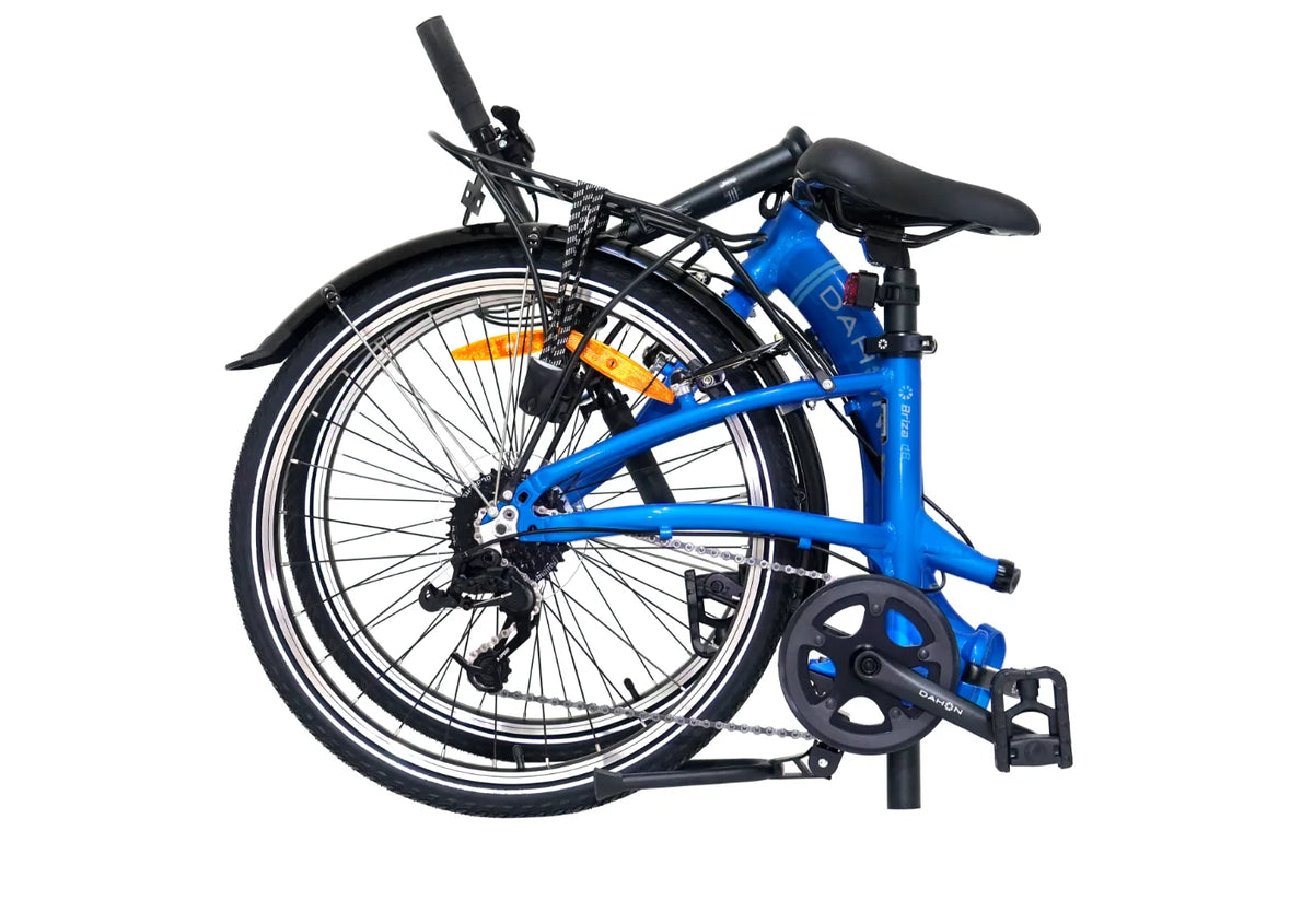 Folding bike DAHON Briza D8, Blue, 24", 8-Speed, Saddle Bag