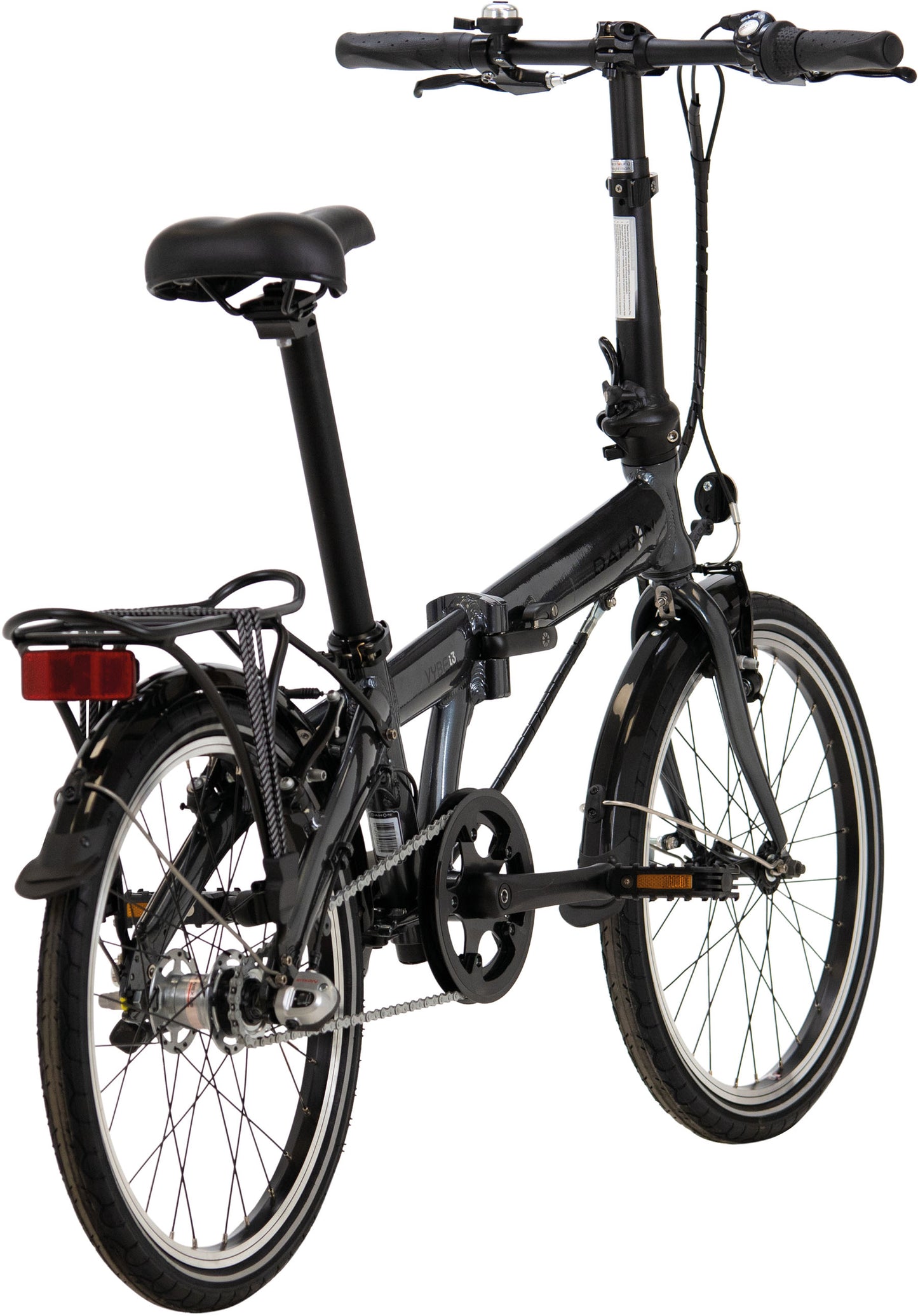 Folding bike DAHON Vybe i3, Deltech, Shimano Nexus, black, Saddle Bag and Stow Away Cover