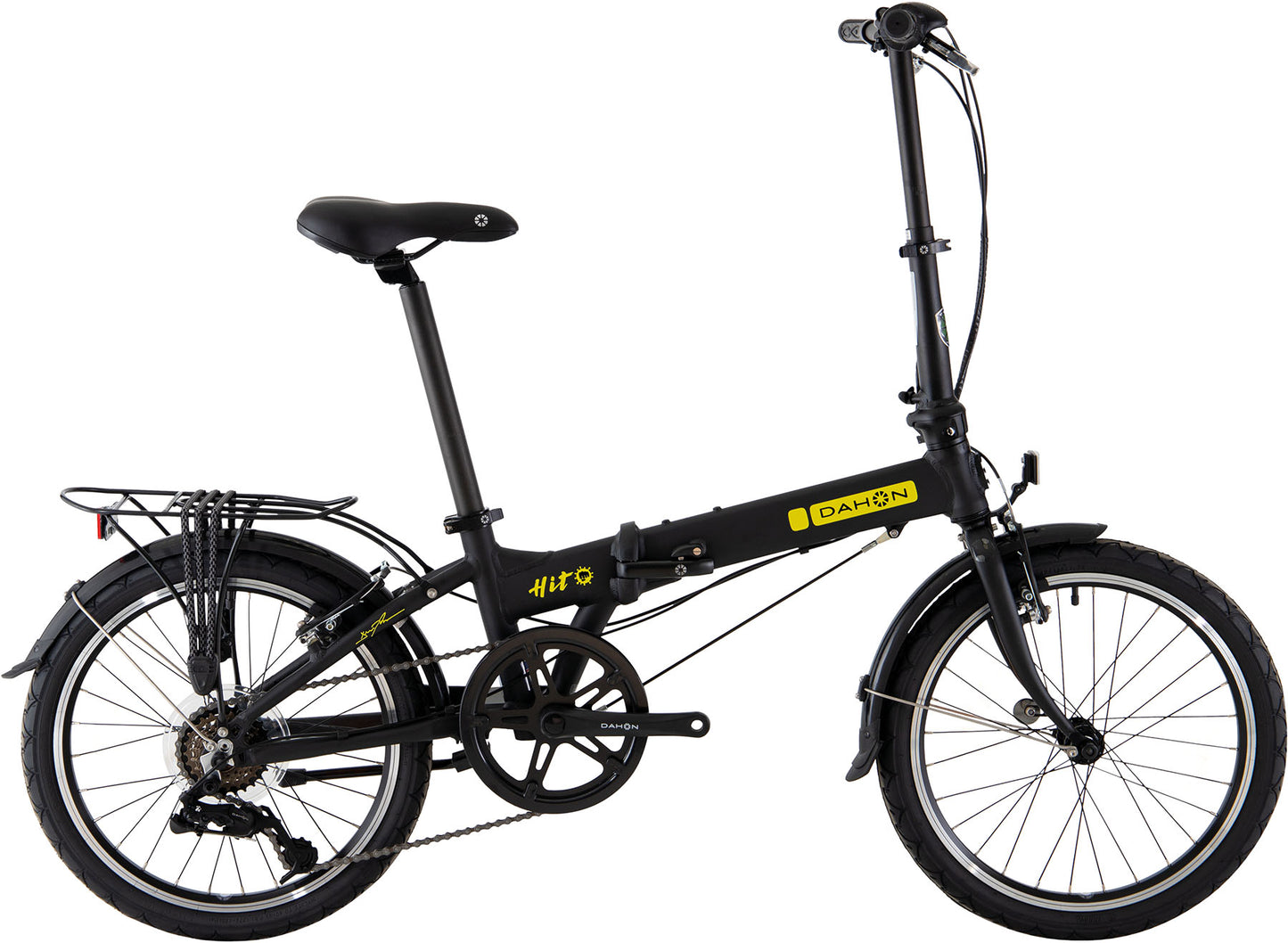 Folding bike DAHON "HIT" 6-speed, Deltech, black, Saddle Bag and Stow Away Cover