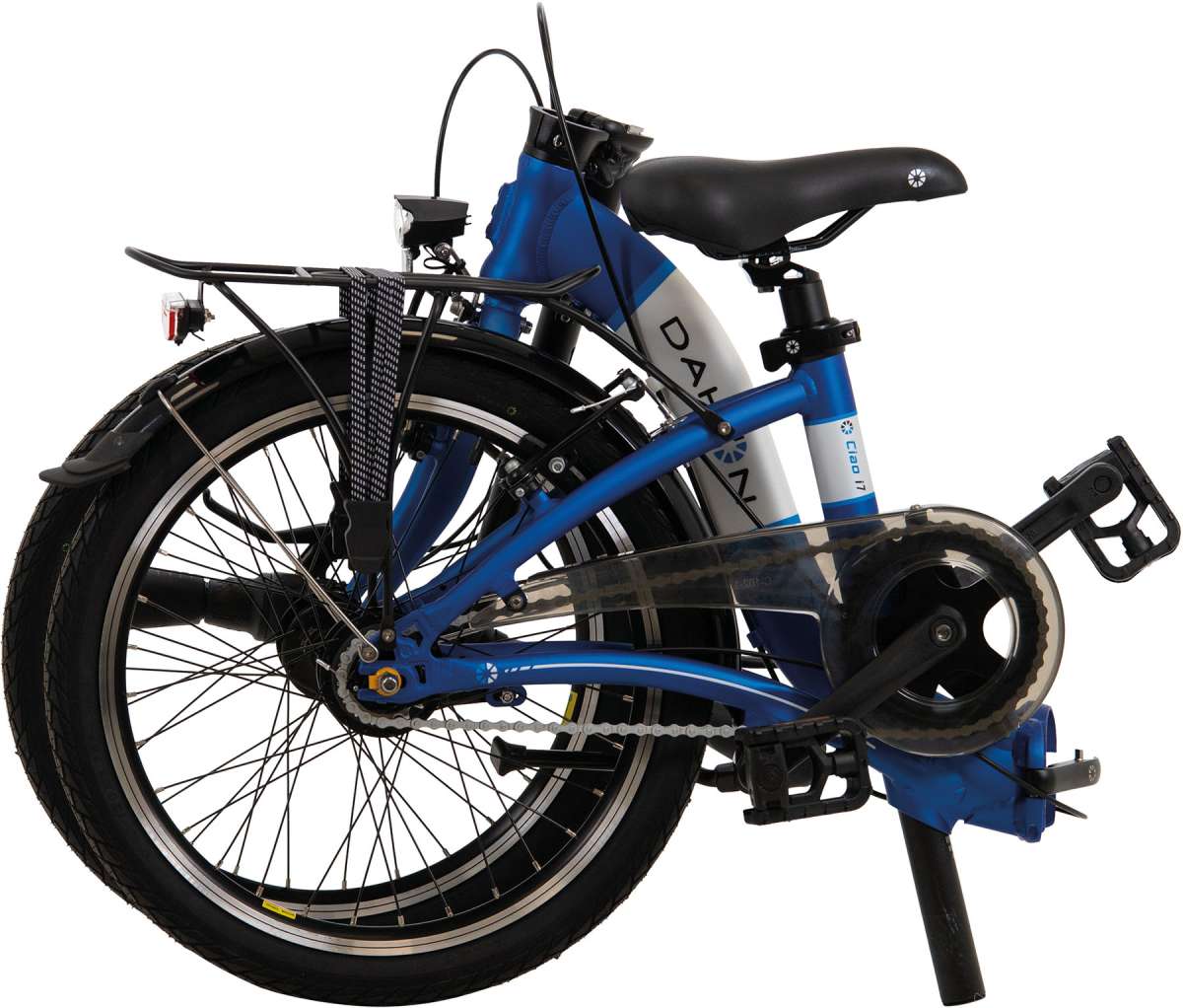 Folding bike DAHON Ciao i7U, blue, Shimano Nexus 7-speed, Dynamo Hub, Saddle Bag and Stow Away Cover