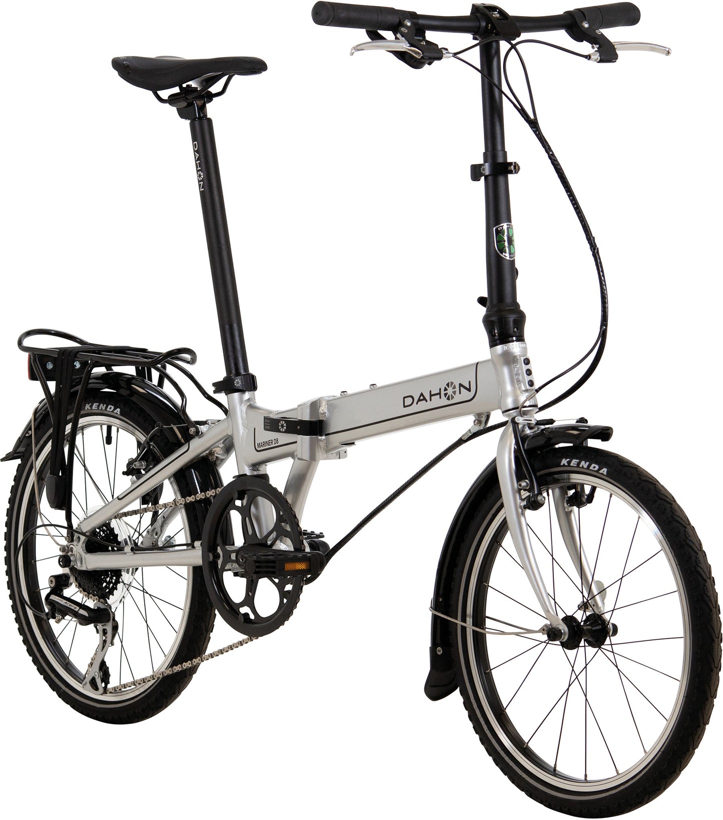 Folding bike DAHON Mariner D8, Deltech, Landing Gear, Shimano Acera, 8-speed, silver