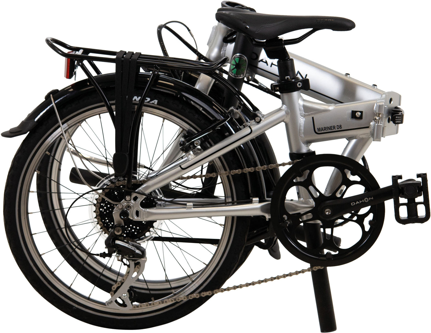 Folding bike DAHON Mariner D8, Deltech, Landing Gear, Shimano Acera, 8-speed, silver
