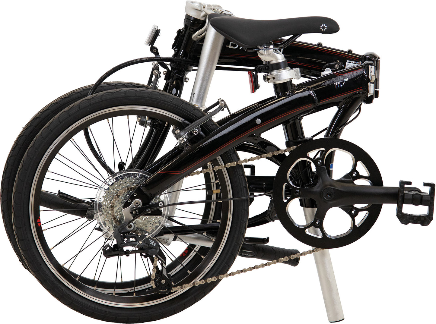 Folding bike DAHON Mu, 8-speed, black, Saddle bag DAHON and Stow Away Cover