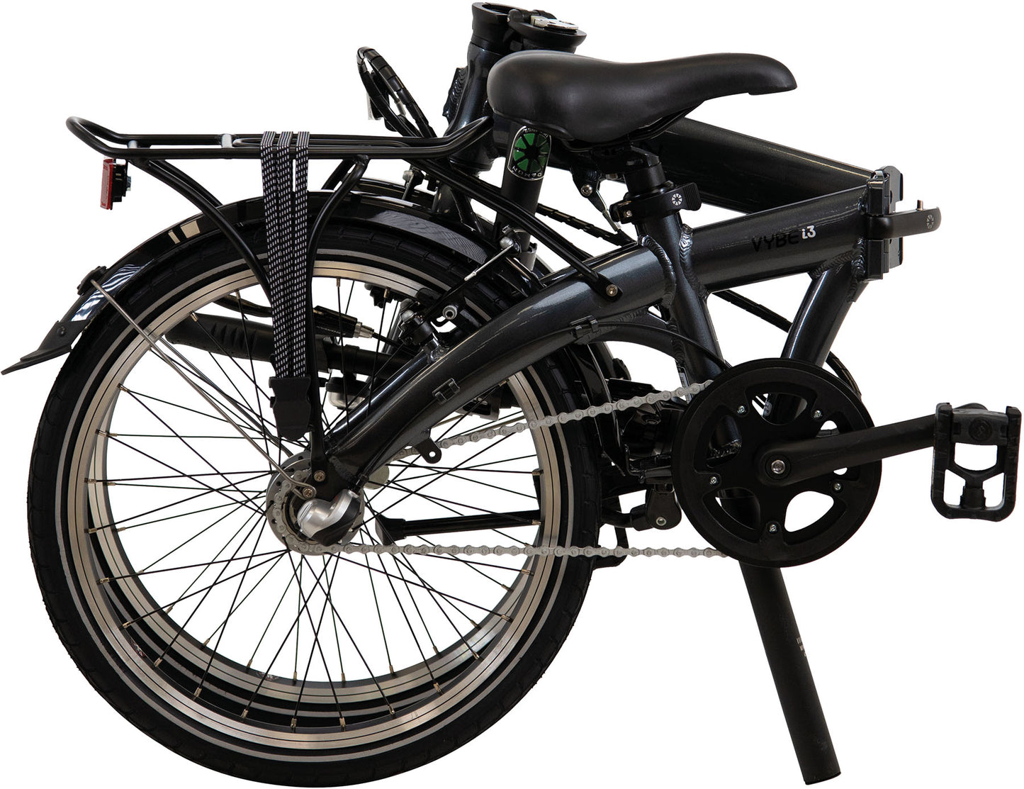 Folding bike DAHON Vybe i3, Deltech, Shimano Nexus, black, Saddle Bag and Stow Away Cover