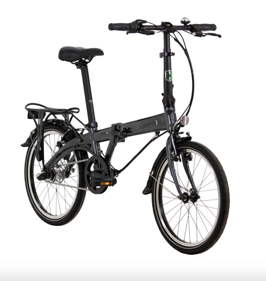 Folding bike DAHON Vybe i3, Deltech, Shimano Nexus, black, Saddle Bag and Stow Away Cover