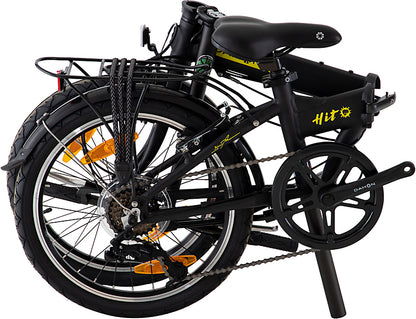Folding bike DAHON "HIT" 6-speed, Deltech, black, Saddle Bag and Stow Away Cover