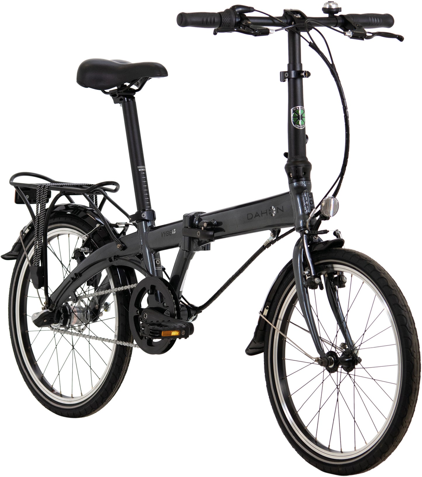 Folding bike DAHON Vybe i3, Deltech, Shimano Nexus, black, Saddle Bag and Stow Away Cover