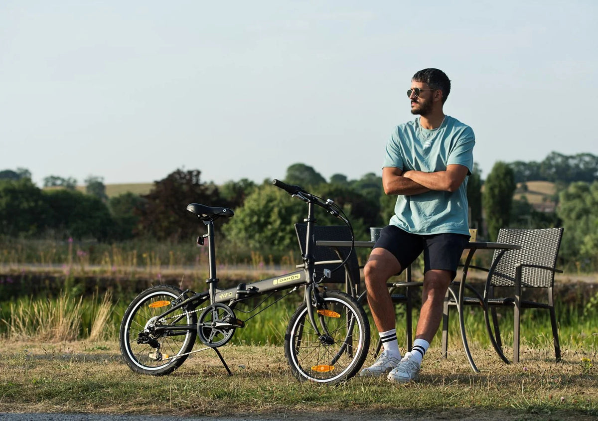 Folding bike DAHON "HIT" 6-speed, Deltech, black, Saddle Bag and Stow Away Cover