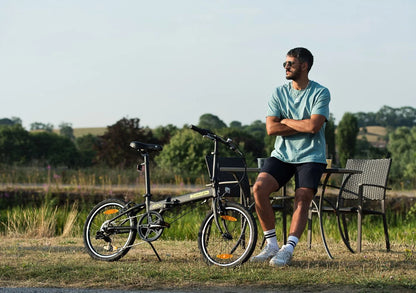 Folding bike DAHON "HIT" 6-speed, Deltech, black, Saddle Bag and Stow Away Cover